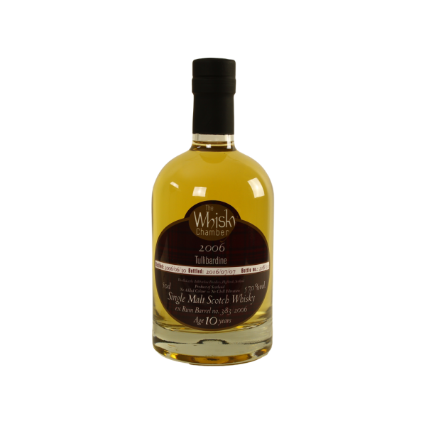 Tullibardine 10 Jahre 2006 2016 ex Rum Cask The Whisky Chamber 57% 0,5l