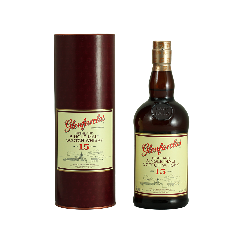 46% € Whiskyhort Oberhausen, 0,7l 69,90 Glenfarclas 15 Jahre -