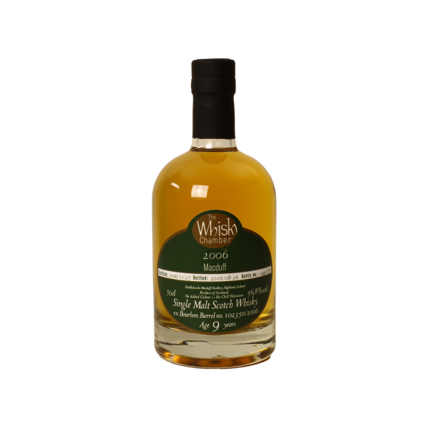 Macduff 9 Jahre 2006 2016 ex Bourbon Barrel The Whisky Chamber 56,8% 0,5l