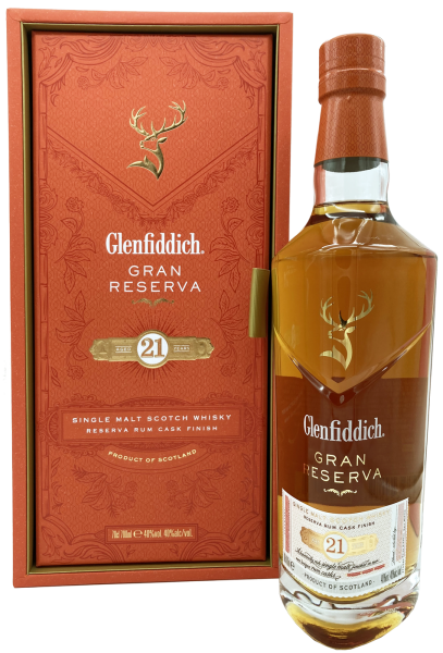 Glenfiddich 21 Jahre Gran Reserva Rum Cask Finish 40% 0,7l