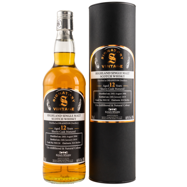 Deanston 12 Jahre 2006 2019 Sherry Cask #900130 Signatory 46% 0,7l