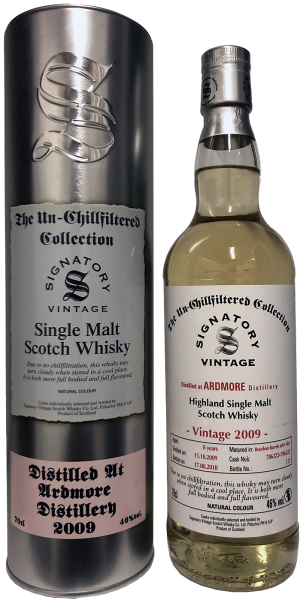 Ardmore 8 Jahre 2009 2018 Bourbon Barrels after Islay #706322/706323 Signatory 46% 0,7l