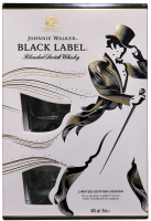 Johnnie Walker 12 Jahre Black Label 40% 0,7l +2 Gläser