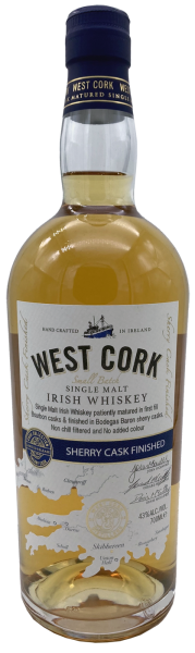 West Cork Sherry Cask Finish Irish Single Malt 43% 0,7l