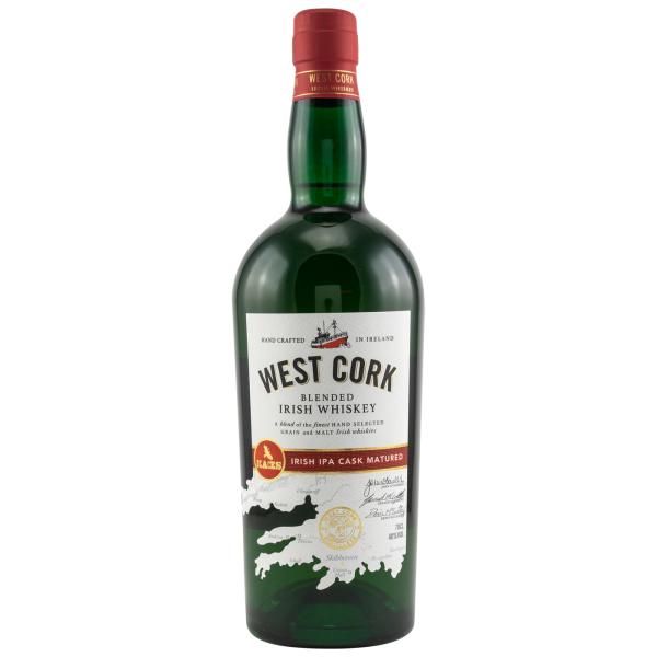 West Cork Blended Irish Whiskey IPA Stout Cask Matured 40% 0,7l