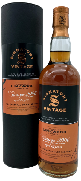 Linkwood 13 Jahre 2006 2020 Small Batch Edition #9 Signatory 48,1% 0,7l (ohne Dose)