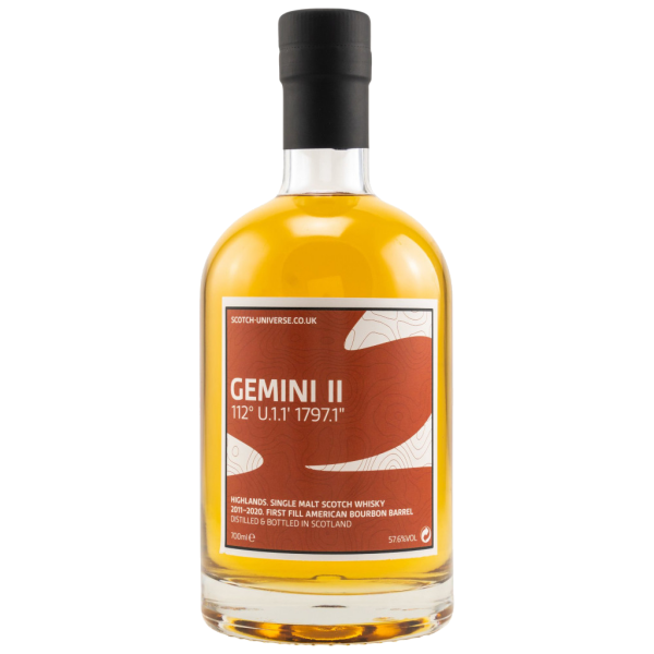 Gemini II 2011 2020 First Fill American Bourbon Barrel Scotch Universe 57,6% 0,7l