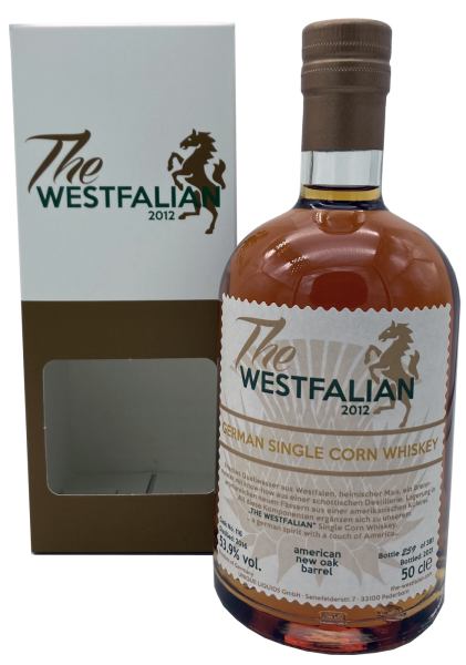 The Westfalian 2016 2021 American new Oak Barrel #116 German Single Corn Whiskey 53,9% 0,5l