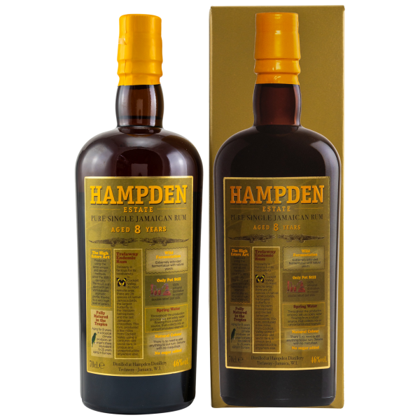 Hampden 8 Jahre Jamaica Pure Single Rum 46% 0,7l