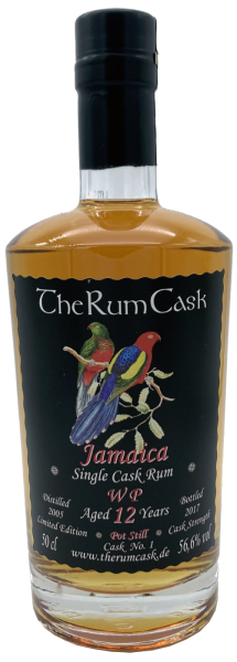 Jamaica 12 Jahre 2005 2017 WP Distillery Single Cask Rum TheRumCask 56,6% 0,5l