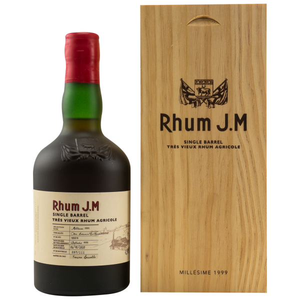 Rhum J.M 1999 2020 Single Barrel #180014 Tres Vieux Rhum Agricole Martinique 42,84% 0,5l