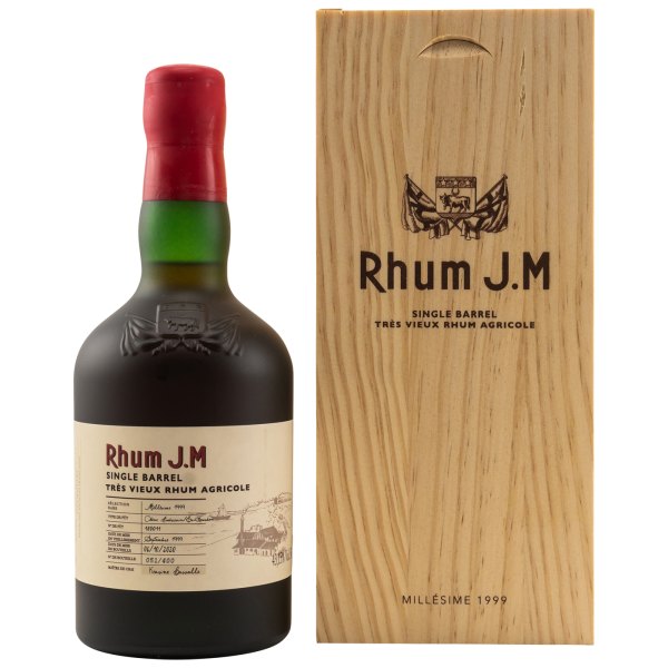 Rhum J.M 1999 2020 Single Barrel #180011 Tres Vieux Rhum Agricole Martinique 43,15% 0,5l