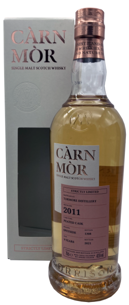 Tormore 9 Jahre 2011 2021 Peated Cask Càrn Mòr Strictly Limited Edition Morrison & MacKay 47,5% 0,7l