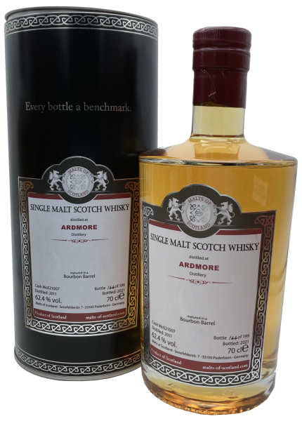 Ardmore 2011 2021 Bourbon Barrel #21007 MoS 62,4% 0,7l
