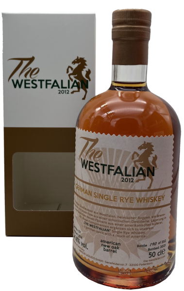 The Westfalian 2016 2021 American new Oak Barrel #127 German Single Rye Whiskey 54,8% 0,5l