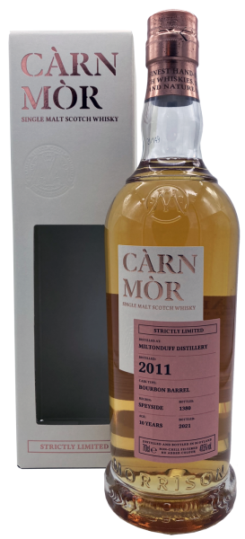 Miltonduff 10 Jahre 2011 2021 Bourbon Barrel Càrn Mòr Strictly Limited Edition Morrison & MacKay 47,5% 0,7l