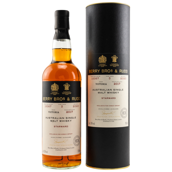 Starward 3 Jahre 2017 2020 Single Cask #10067 Berry Bros & Rudd 53% 0,7l