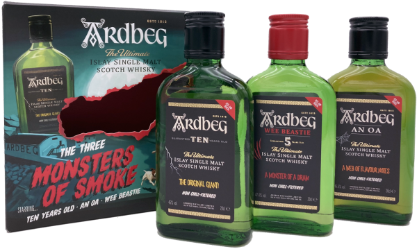 Ardbeg The Three Monster of Smoke Set 46,67% 3x0,2l