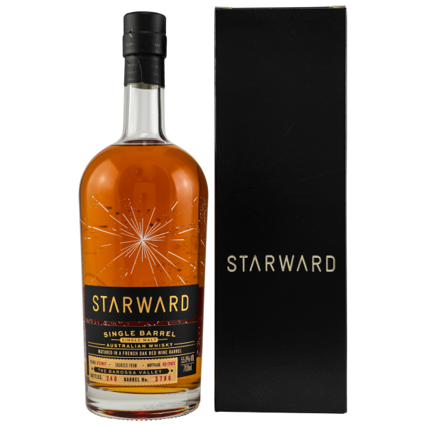 Starward 3 Jahre 2017 2021 Single Cask #3786 Kirsch Australian Whisky 55,8% 0,7l (ohne Umverpackung)