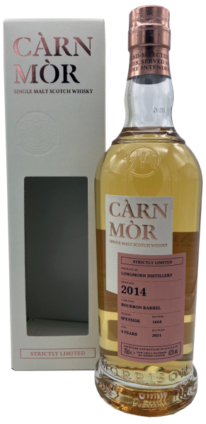 Longmorn 6 Jahre 2014 2021 Bourbon Barrel Càrn Mòr Strictly Limited Edition Morrison & MacKay 47,5% 0,7l