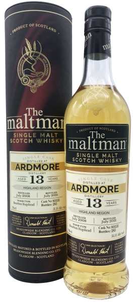 Ardmore 13 Jahre 2008 2021 Bourbon Hogshead #801133 The Maltman 51,5% 0,7l