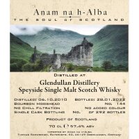 Glendullan 11 Jahre 2010 2022 Bourbon Hogshead #144 Anam...