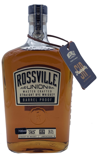 Rossville Union Barrel Proof Rye Whiskey 56,3% 0,7l