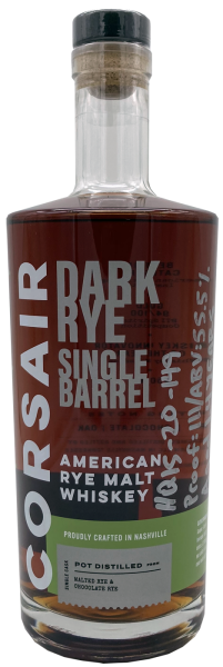 Corsair Dark Rye Single Barrel Whiskey 55,5% 0,75l
