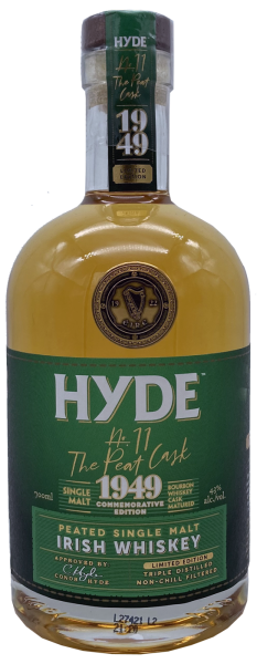 Hyde No. 11 Peated Single Malt Irish Whiskey 43% 0,7l