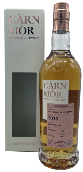Craigellachie 8 Jahre 2013 2022 European Oak Càrn Mòr Strictly Limited Edition Morrison & MacKay 47,5% 0,7l