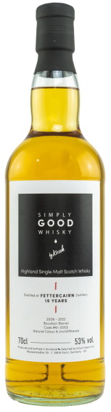 Fettercairn 15 Jahre 2006 2022 #KI-0002 Simply Good Whisky 53% 0,7l